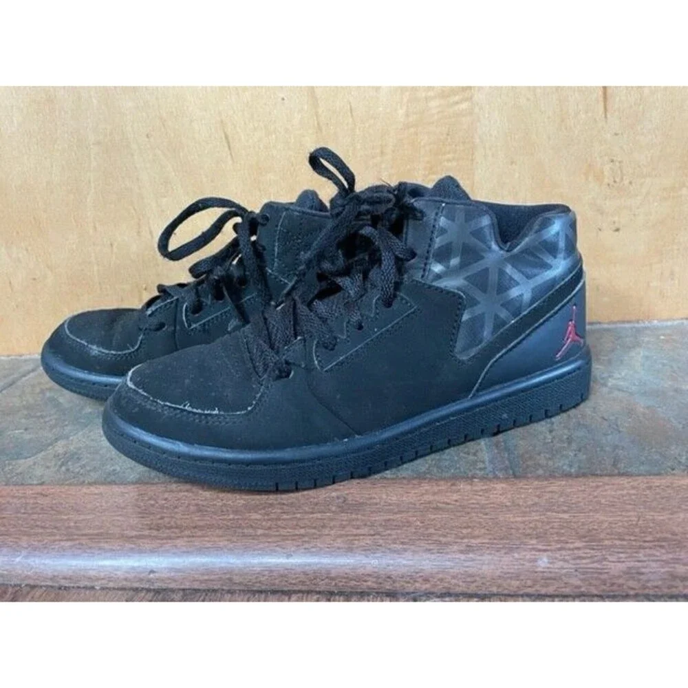 Kids Youth 1.5Y NIKE AIR JORDAN 1 Flight 3 Black Toddler Hi Top Sneakers‎